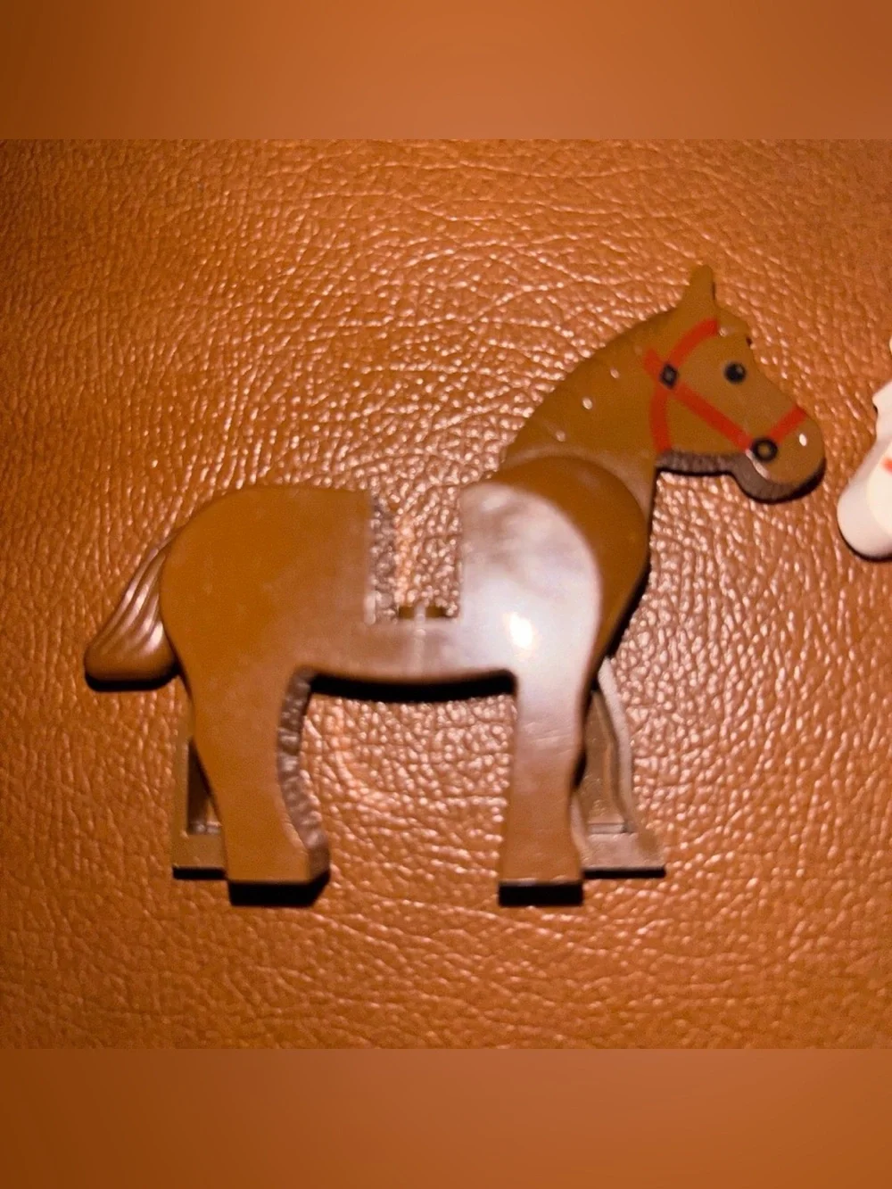 Lego Brown and White Horse Figures - Kids Building Set Animals